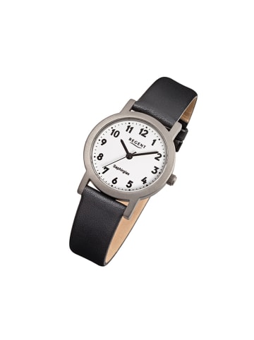 Regent Armbanduhr Regent Titan-Uhren schwarz klein (ca. 28mm)