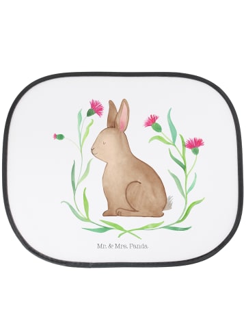 Mr. & Mrs. Panda Auto Sonnenblende Hase Sitzen ohne Spruch in Weiß
