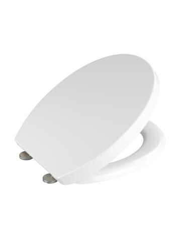 Wenko WC-Sitz CREVADA in Weiß, (B) 4,3 x (H) 39 x (L) 45,5 cm