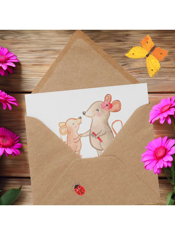 Mr. & Mrs. Panda Deluxe Karte Heilpädagogin Herz mit Spruch in Weiß