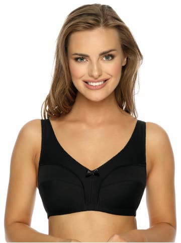 Viania Baumwoll Soft BH Basic in schwarz