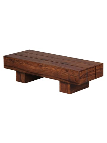 FineBuy Couchtisch "SV43412" in Braun / Sheesham