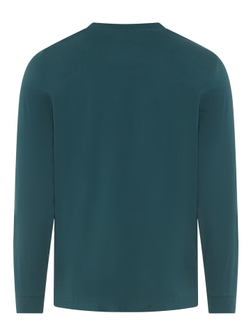 Delmao Rundhalsshirt in dunkelgrün