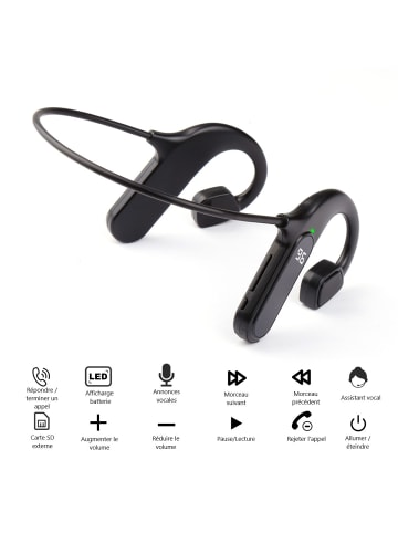 Platyne Bluetooth-Sportohrhörer in Schwarz