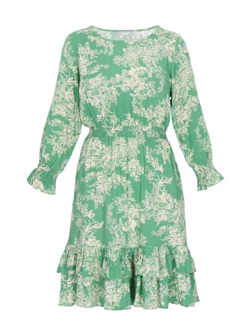 Usha Women Dress in green white