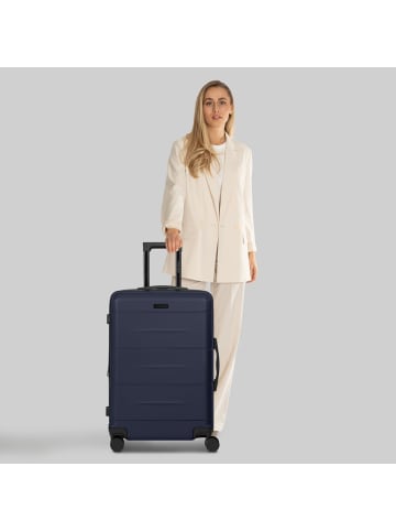 Police London 4 Rollen Trolley 64 cm mit Dehnfalte in dark navy