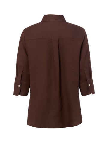 Marie Lund Leinenbluse Rihab in schoko - 0059