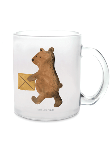Mr. & Mrs. Panda Teetasse Bär Zuhause ohne Spruch in Transparent