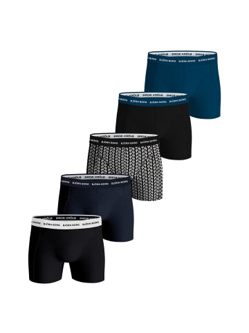 Björn Borg Boxershort 5er Pack in Schwarz/Blau