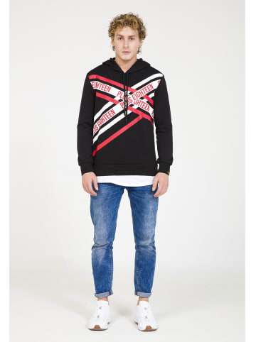 PLUS EIGHTEEN Herren Kapuzenpullover in Schwarz
