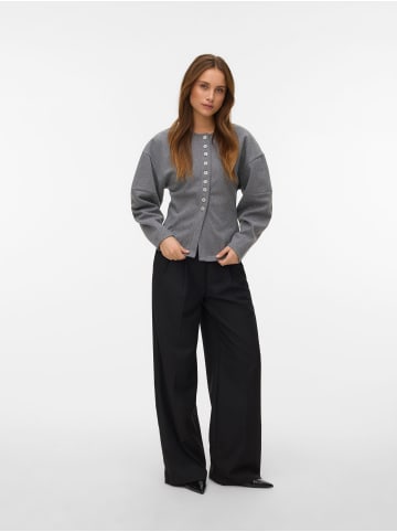 Vero Moda Strickjacke in Medium Grey Melange