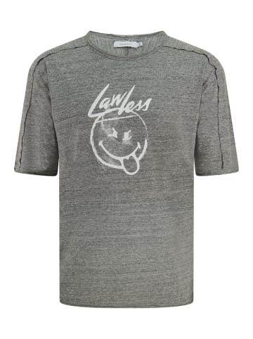 ONOMATO! T-Shirt kurzarm Smiley World Lawless in Grau