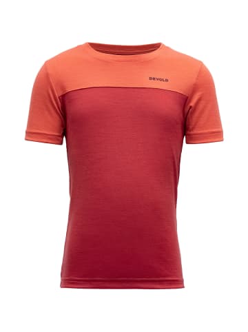 DEVOLD NORANGMERINO TEE KID in Lachs