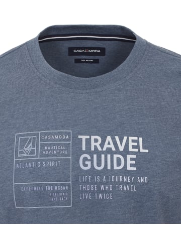 CASAMODA T-Shirt in dunkles Mittelblau