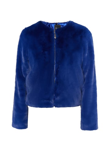 faina Damen Faux Fur Jacke in Königsblau