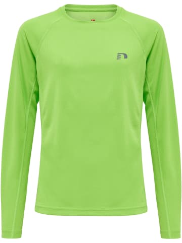 Newline Newline T-Shirt Kids Core Laufen Kinder Atmungsaktiv in GREEN FLASH