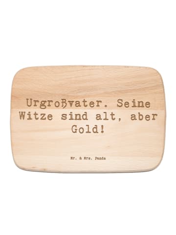 Mr. & Mrs. Panda Servierbrett Spruch Urgroßvater Witze mit Spruch in Transparent