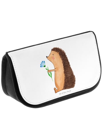 Mr. & Mrs. Panda kosmetiktäschchen Igel Blumen ohne Spruch in Weiß