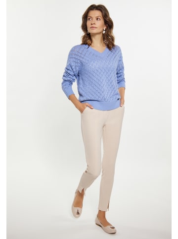 Usha Damen Pullover in TAUBENBLAU
