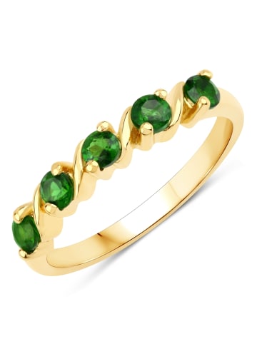 Rafaela Donata Ring aus Sterling Silber mit Chromdiopsid in gelbgold
