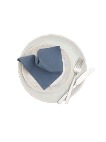 The Organic Company Servietten Everyday Napkin 10 cm x 10 cm x 3 cm in Grau/ Blau