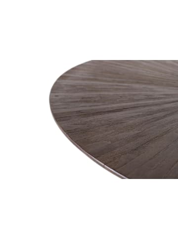 Giner y Colomer Runder Esstisch aus recyceltem Teakholz, 120 cm Durchmesser in Brown