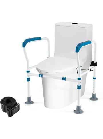 COSTWAY Aufstehhilfe Toilette in Blau