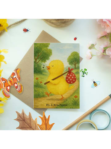 Mr. & Mrs. Panda Klappkarte Küken Wander Design ohne Spruch in Weiß