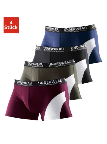 AUTHENTIC LE JOGGER Boxer in marine, schwarz, olivgrün, bordeaux
