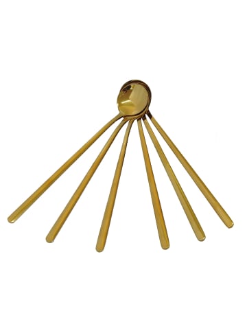 Zellerfeld 6er-Set Dessertlöffel in Gold