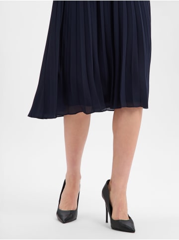 Ambiance Plisseekleid in marine - 0001