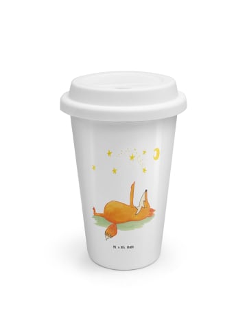 Mr. & Mrs. Panda To Go Becher Fuchs Sterne ohne Spruch in Weiß
