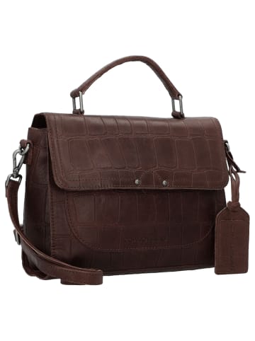 Cowboysbag Big Croco Rigby Handtasche Leder 25 cm in hickory