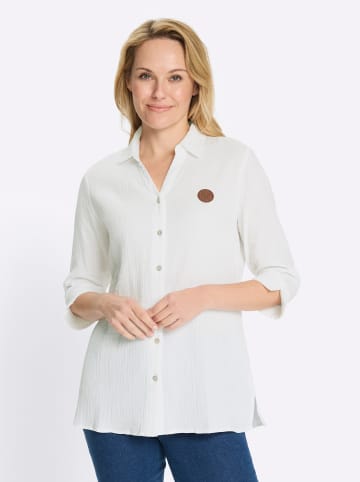 Sieh an! Longbluse in weiß