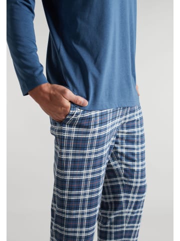 CECEBA Pyjama Saragossa in blau-mittel-Karo