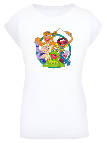 F4NT4STIC T-Shirt Disney Die Muppets Kermit der Frosch Fozzie in weiß