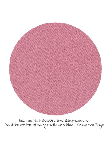 Alvi Sommer-Schlafsack mit Füßen Musselin in rosa