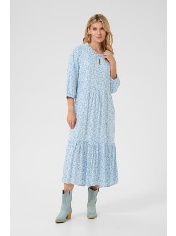 Cream Kleid CRTiah A-shape in Blue Yellow Small Floral