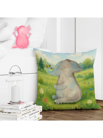 Mr. & Mrs. Panda Dekokissen Sofa Elefant Biene Design ohne Spruch in Weiß