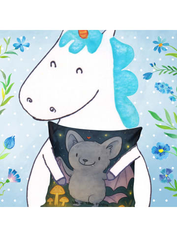 Mr. & Mrs. Panda Dekokissen Fledermaus Classic Design ohne Spruch in Weiß