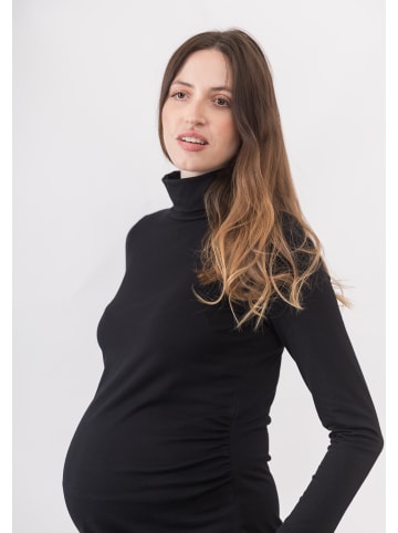 Cool Mama Umstands-Rollkragenpullover Basic in SCHWARZ