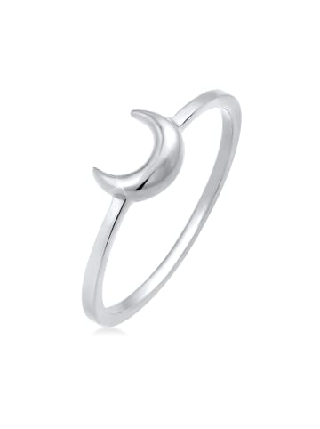 Elli Ring 925 Sterling Silber Astro, Halbmond in Silber