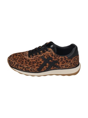 fitflop Sneaker Low RETRO-Q FF SUEDE LEOPARD TRAINERS in braun