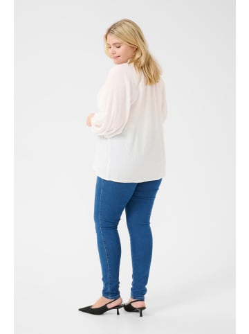 KAFFE curve Langarm-Bluse KClinna in Chalk