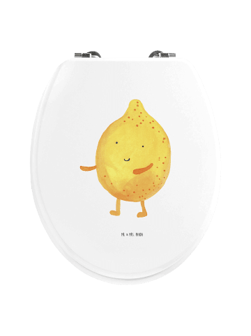 Mr. & Mrs. Panda WC Brille Beste Freunde Zitrone ohne Spruch in Weiß