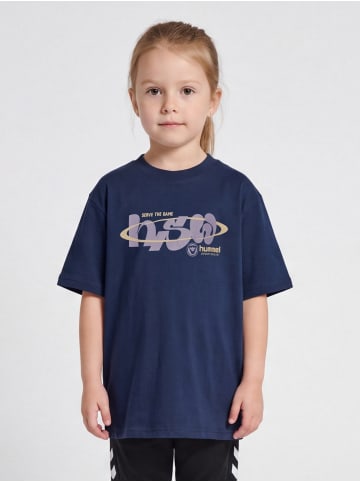 Hummel T-Shirt Hmljr Loose Kinder in DRESS BLUES