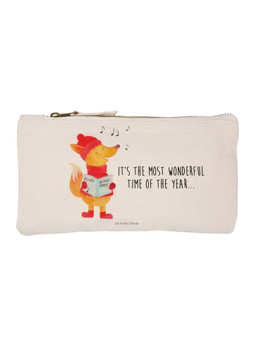 Mr. & Mrs. Panda Etui Fuchs Sänger mit Spruch in Weiß