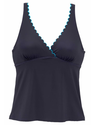 LASCANA Bügel-Tankini-Top in navy-türkis