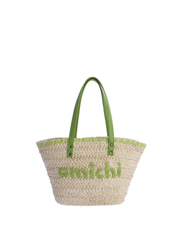 Amichi Strandtasche Sigsberta (B)26 x (H)25 x (T)10 cm in Grün