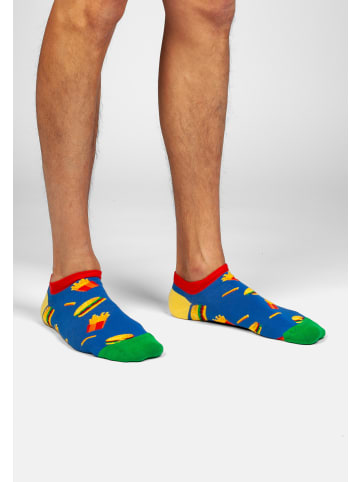 DillySocks Sneakersocken Short Foodie Dreams in Grün Balu Türkis Petrol